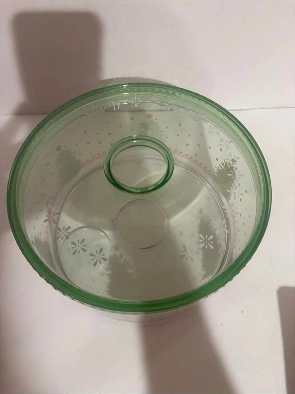 The Pioneer Woman Green and Clear Holiday Tree Covered Storage Bowl